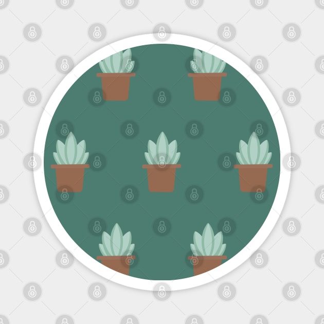 Succulent Background Magnet by Gold Star Creative